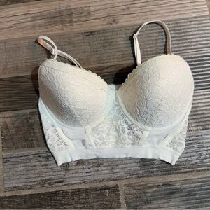 Elegant White Lace Bra